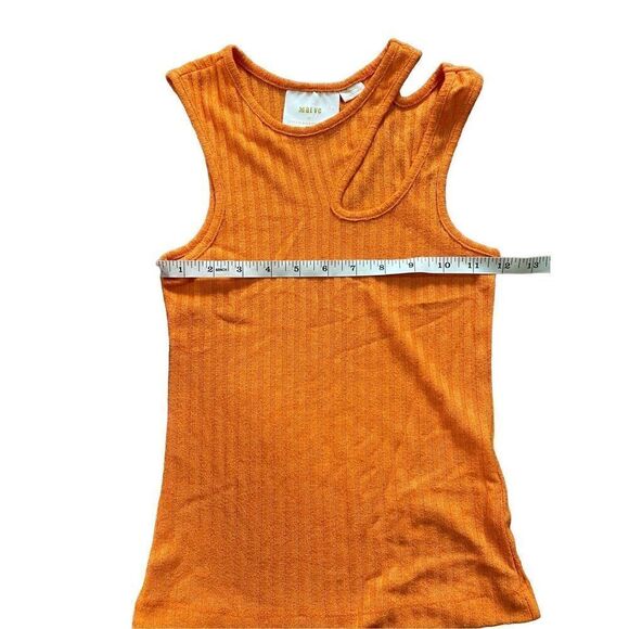 Maeve Anthropologie Orange Ribbed Cut
Out Tank Top Size XS Cutout
Sleeveless - Picture 4 of 7